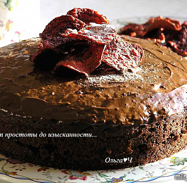 Шоколадный свекольный торт