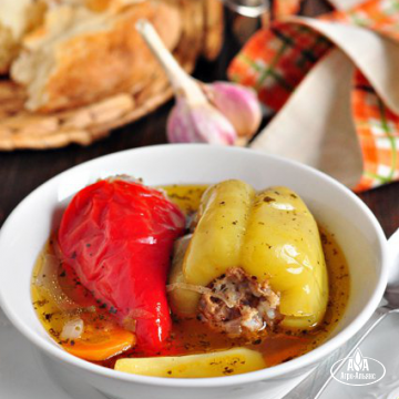 Перец, фаршированный мясом и грибами - пошаговый рецепт с фото на баштрен.рф