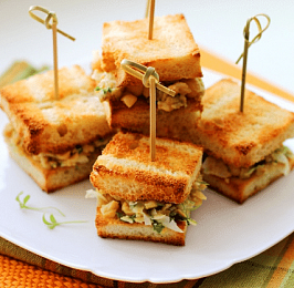 Мини-сэндвичи «Весенние» с нутом