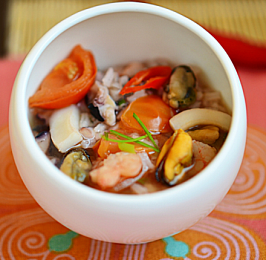 Китайский суп из морепродуктов