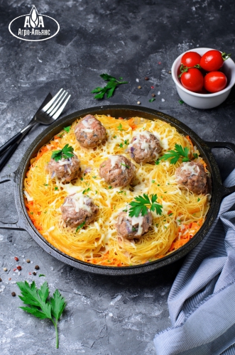 Макаронные гнезда с фаршем в духовке рецепт – Европейская кухня: Основные блюда. «Еда»